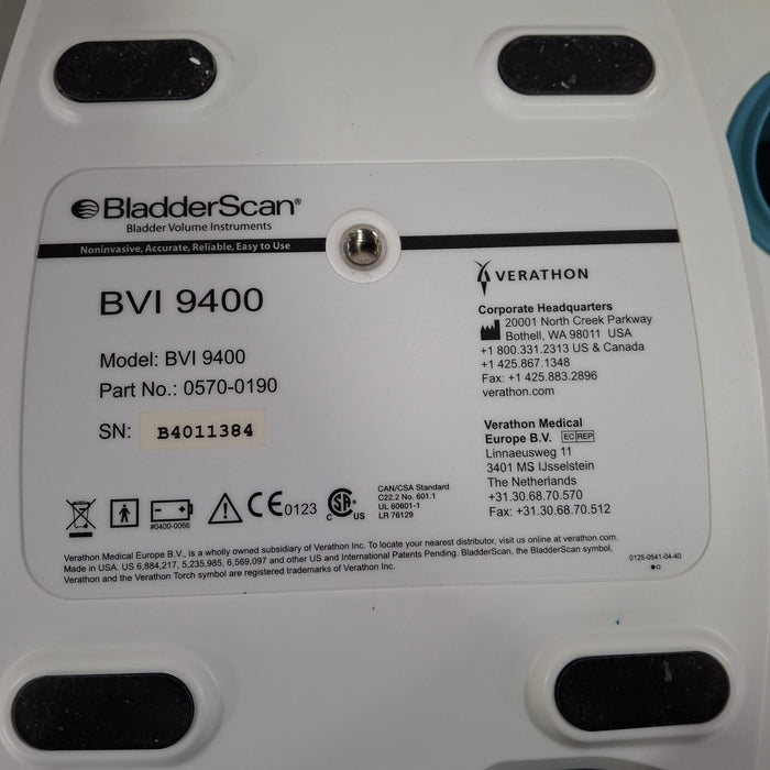 Verathon Medical, Inc BVI 9400 Bladderscan