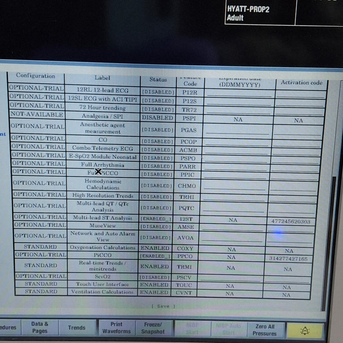 GE Healthcare Carescape B650 Post Anesthesia Care Patient Monitor