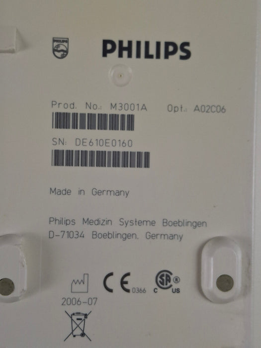 Philips M3001A-A02C06 OxiMax SpO2, NIBP, ECG, Temp, IBP MMS Module