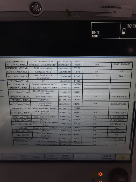 GE Healthcare Carescape B650 Emergency Care Patient Monitor