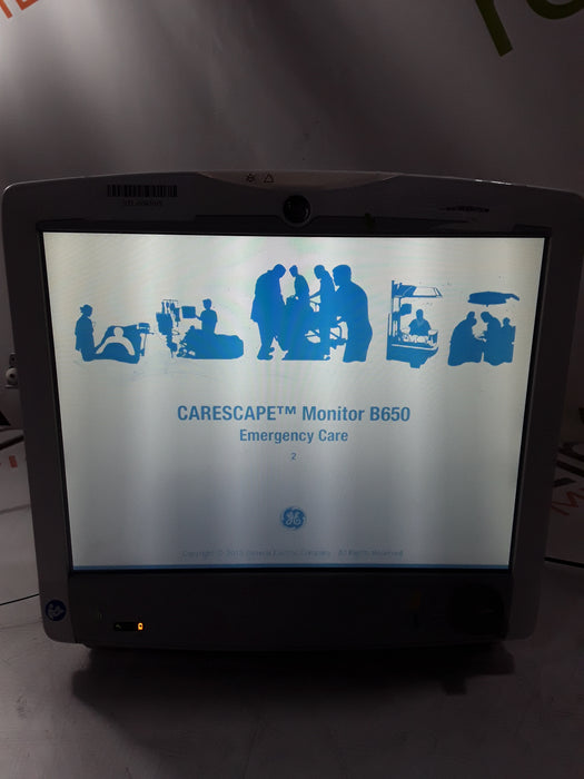 GE Healthcare Carescape B650 Emergency Care Patient Monitor