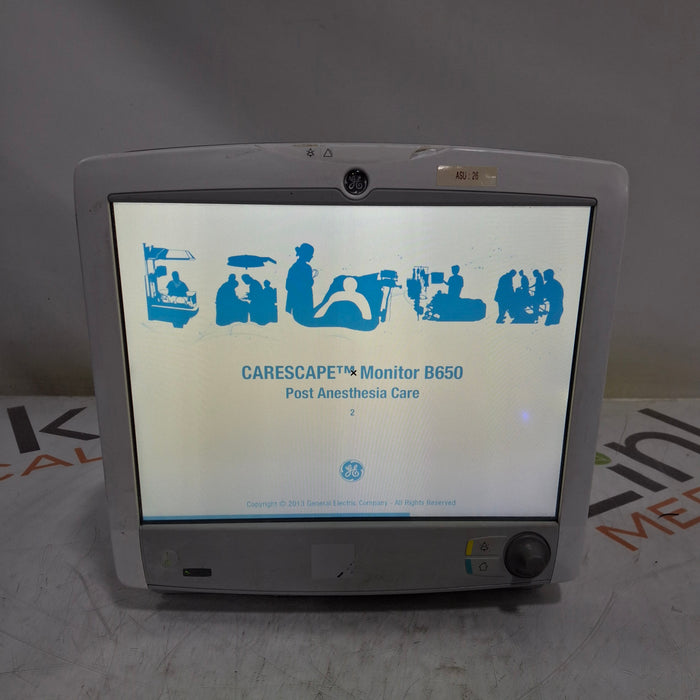 GE Healthcare Carescape B650 Post Anesthesia Care Patient Monitor
