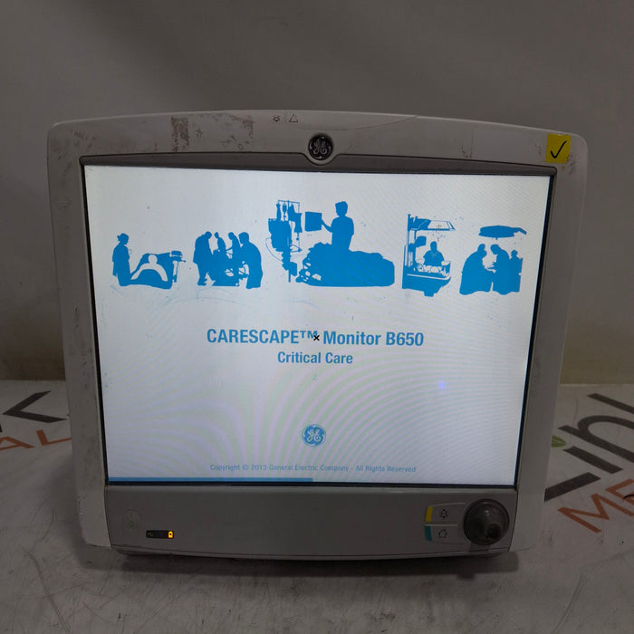 GE Healthcare Carescape B650 Critical Care Patient Monitor