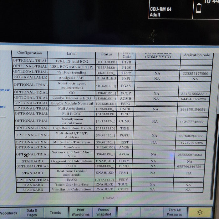 GE Healthcare Carescape B650 Critical Care Patient Monitor
