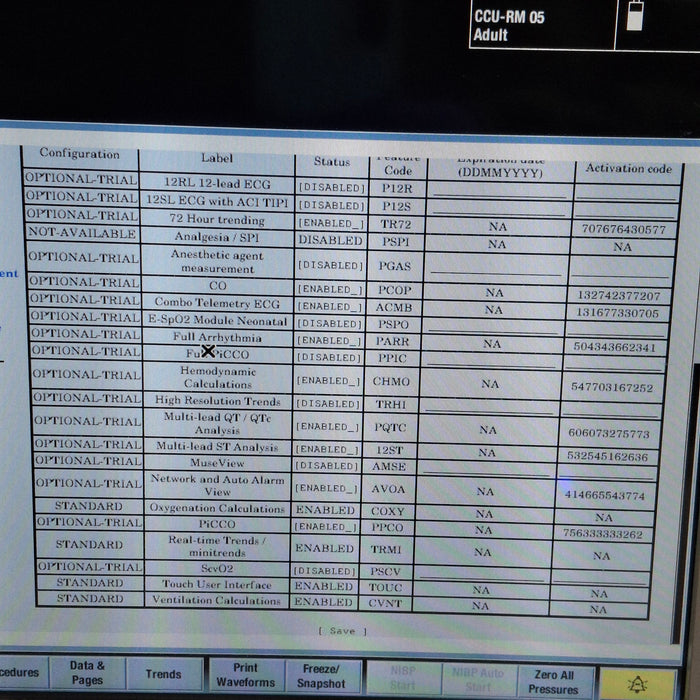 GE Healthcare Carescape B650 Critical Care Patient Monitor