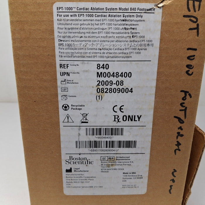 EP Technologies EPT-1000 840 Footswitch