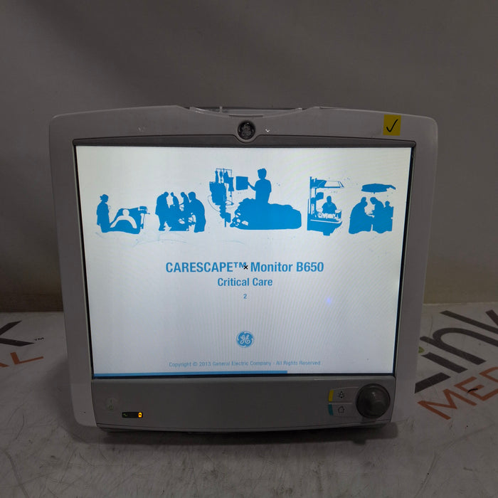 GE Healthcare Carescape B650 Critical Care Patient Monitor