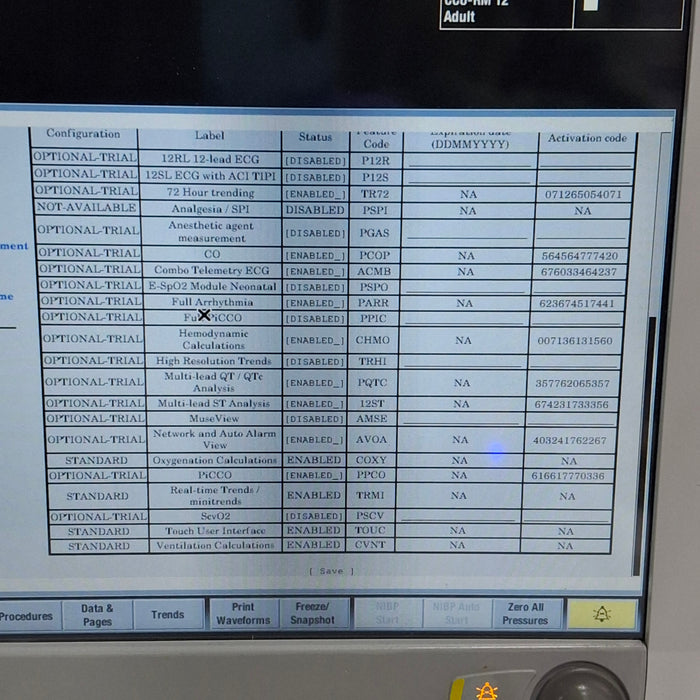 GE Healthcare Carescape B650 Critical Care Patient Monitor