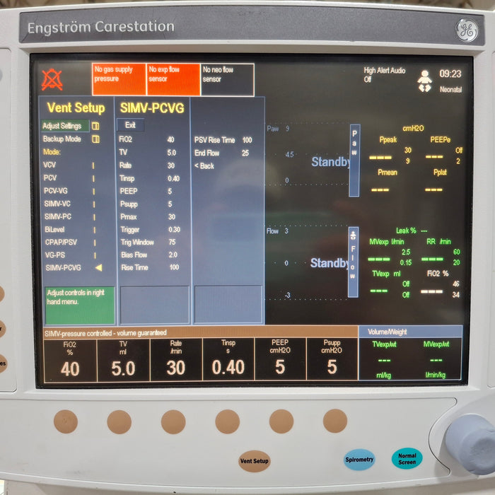 GE Healthcare Engstrom Carestation Ventilator