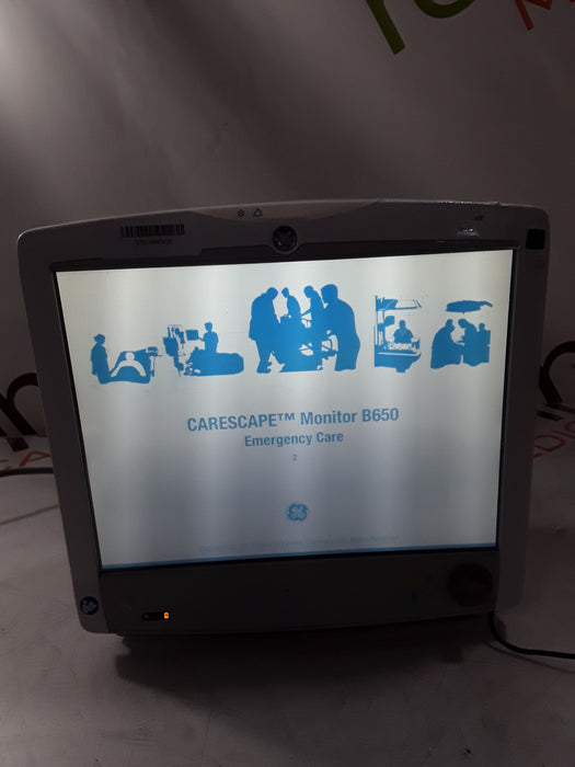 GE Healthcare Carescape B650 Emergency Care Patient Monitor