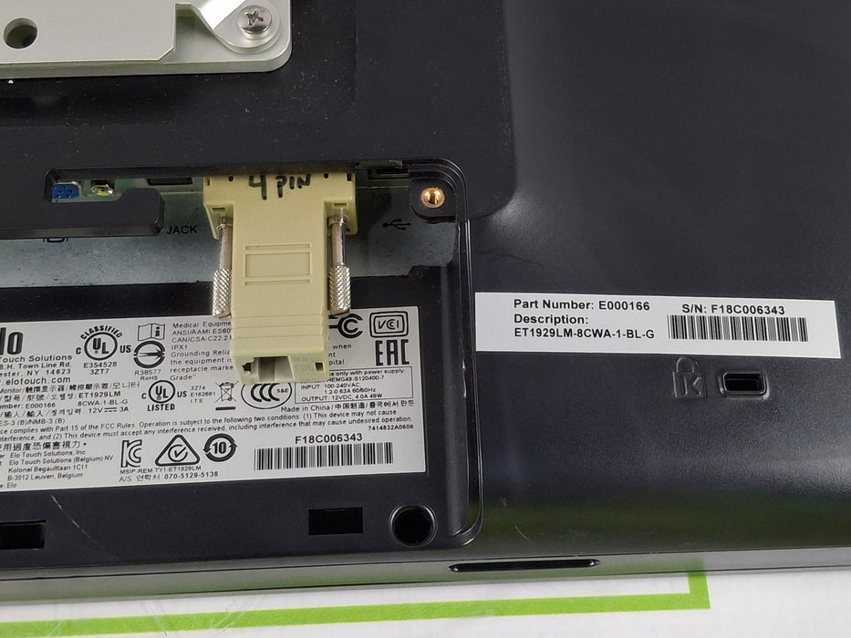 Elo Touch Solutions ET1929LM 19" Touch Screen Monitor