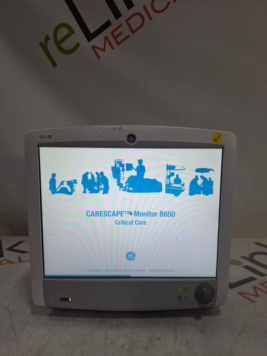GE Healthcare Carescape B650 Critical Care Patient Monitor