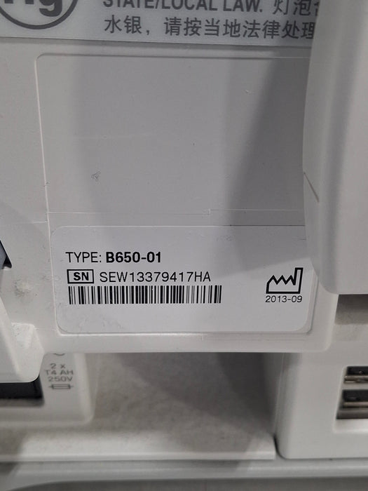 GE Healthcare Carescape B650 Critical Care Patient Monitor