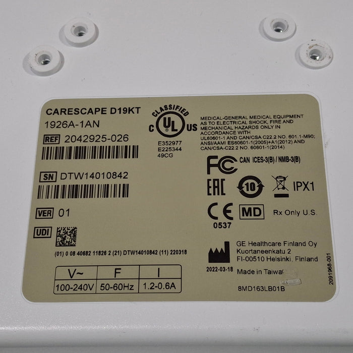GE Healthcare D19KT Display