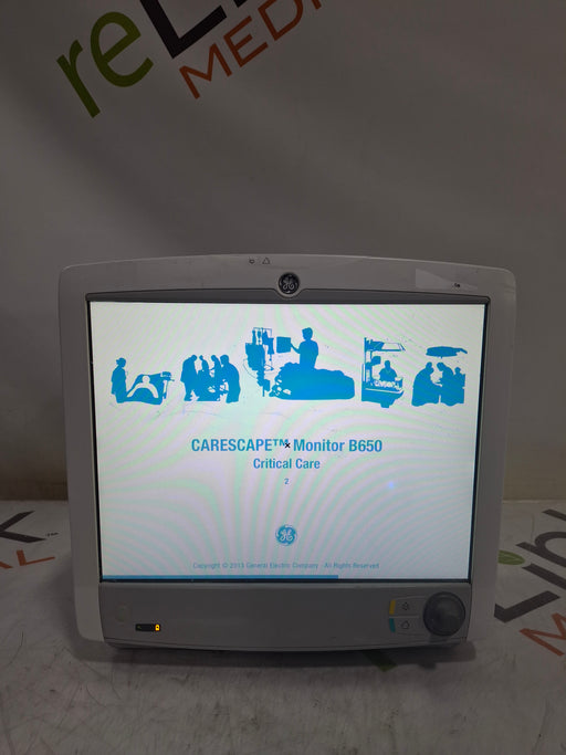 GE Healthcare GE Healthcare Carescape B650 Critical Care Patient Monitor Patient Monitors reLink Online