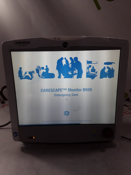 GE Healthcare Carescape B650 Emergency Care Patient Monitor