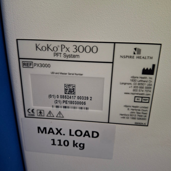 nSpire Health KoKo Px 3000 PFT Pulmonary Function Test System
