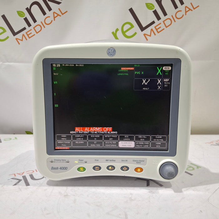 GE Healthcare Dash 4000 - Masimo SpO2 Patient Monitor