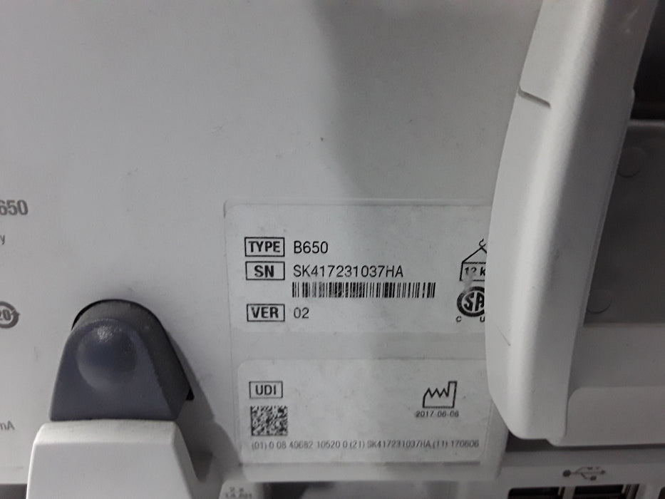 GE Healthcare Carescape B650 Emergency Care Patient Monitor