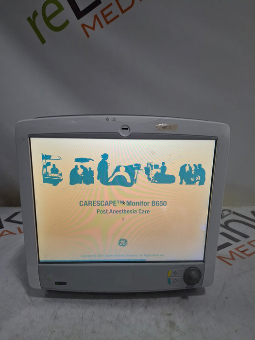 GE Healthcare Carescape B650 Post Anesthesia Care Patient Monitor