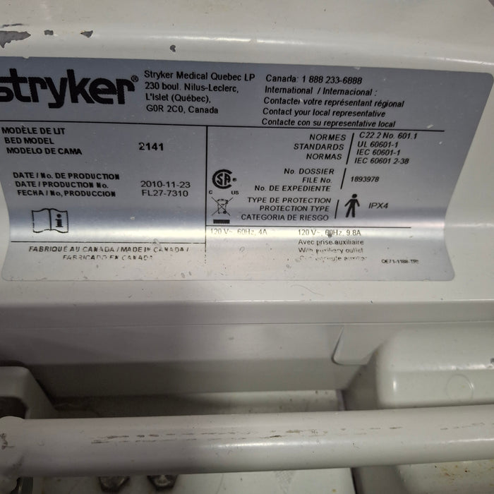 Stryker InTouch 2141 Critical Care Hospital Bed