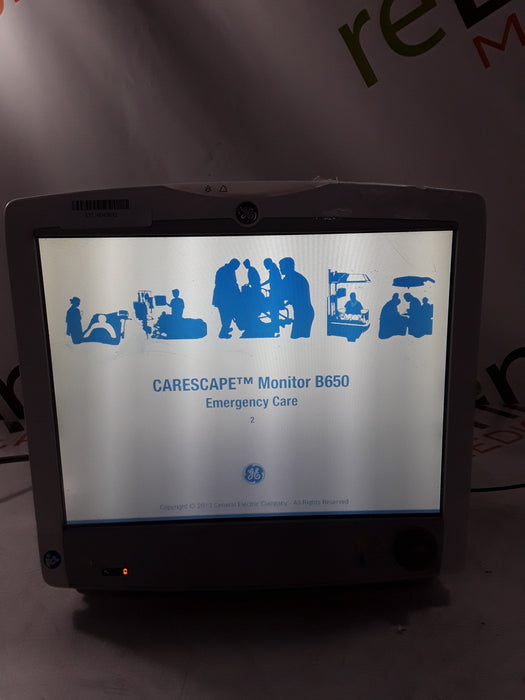 GE Healthcare Carescape B650 Emergency Care Patient Monitor