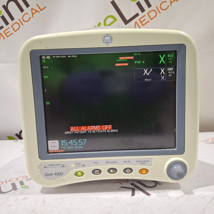 GE Healthcare Dash 4000 - Masimo SpO2 Patient Monitor