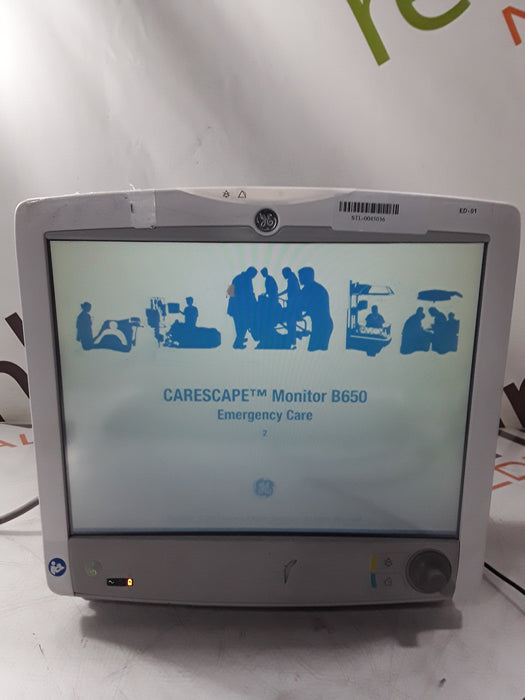 GE Healthcare Carescape B650 Emergency Care Patient Monitor