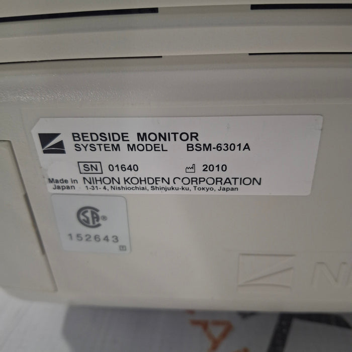 Nihon Kohden Life Scope BSM-6301A Patient Monitor