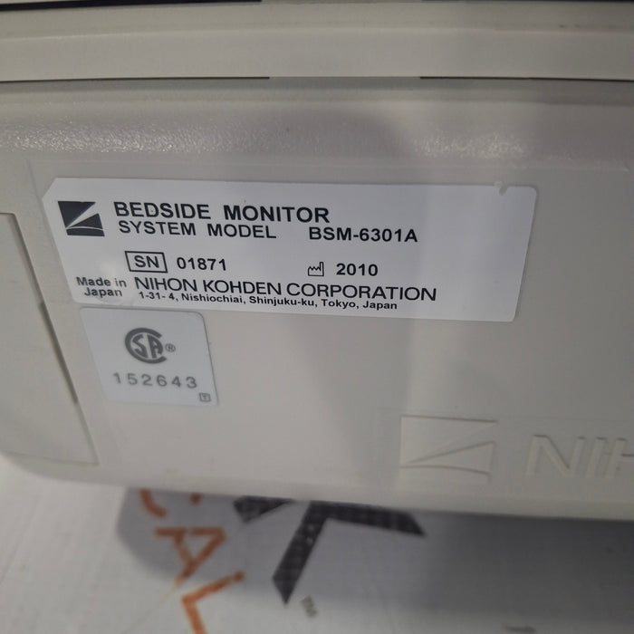 Nihon Kohden Life Scope BSM-6301A Patient Monitor