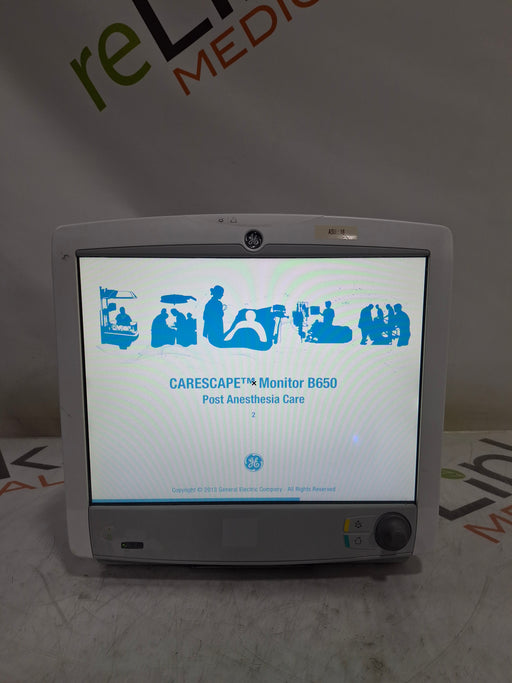 GE Healthcare GE Healthcare Carescape B650 Post Anesthesia Care Patient Monitor Patient Monitors reLink Online