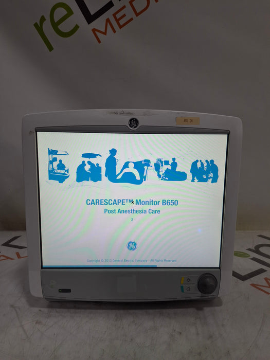 GE Healthcare Carescape B650 Post Anesthesia Care Patient Monitor