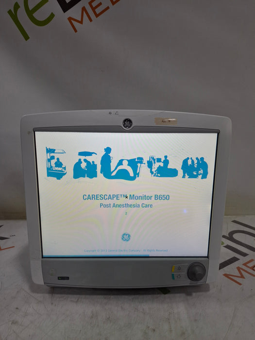 GE Healthcare Carescape B650 Post Anesthesia Care Patient Monitor