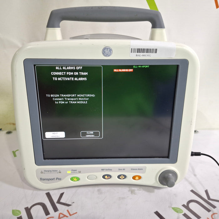 GE Healthcare Transport Pro Patient Monitor