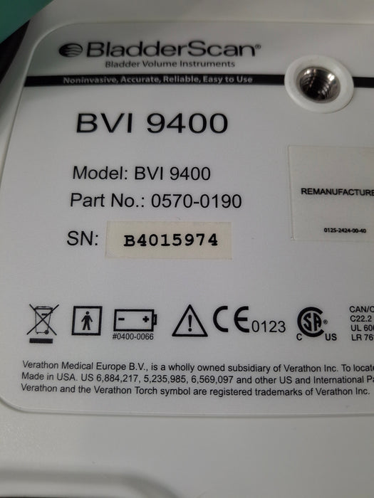 Verathon Medical, Inc BVI 9400 Bladderscan