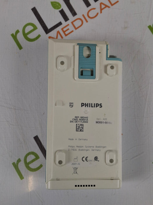 Philips M3001A-A02 OxiMax SpO2, NIBP, ECG MMS Module