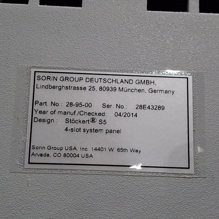 Stockert S5 Heart Lung System Heart-Lung Machine