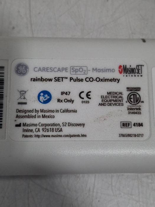 GE Healthcare Carescape SpO2 Masimo Rainbow Set Pulse Module