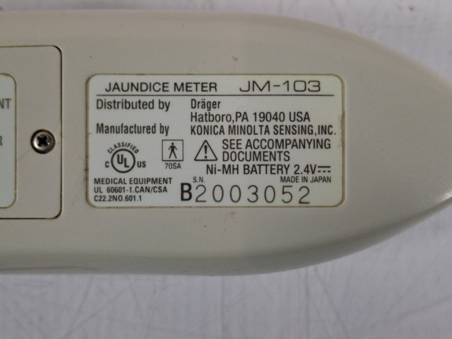 Draeger Medical JM-103 Bilirubin Meter