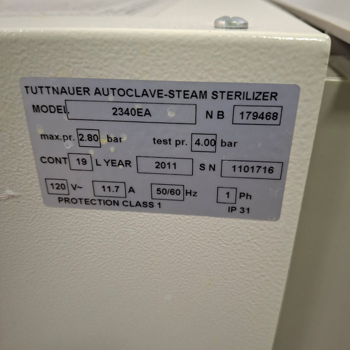 Tuttnauer 2340EA Autoclave