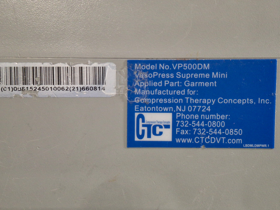 CTC VasoPress Supreme Mini VP500DM Pump