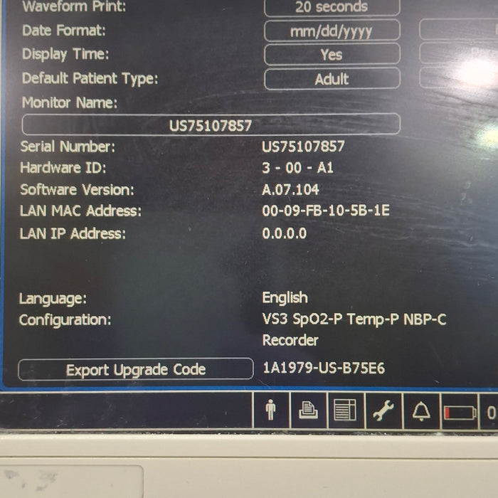 Philips Suresigns VS3 Vital Signs Monitor