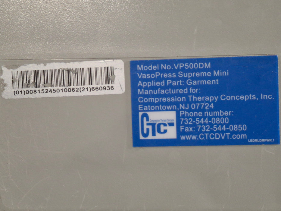CTC VasoPress Supreme Mini VP500DM Pump