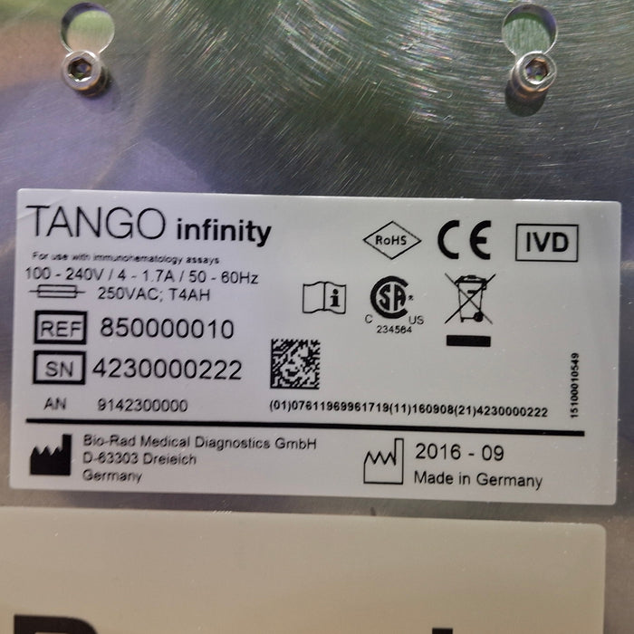 Bio-Rad Tango Infinity Immunohematology Analyzer