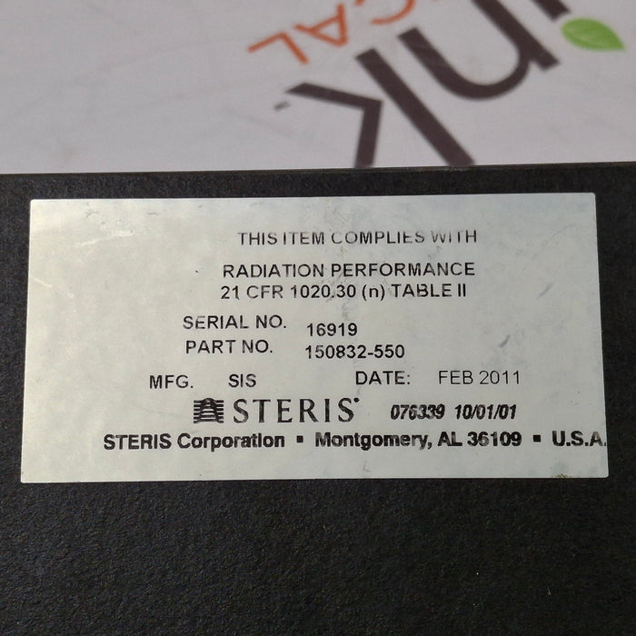 Steris 150832-550 4085/5085 Headrest