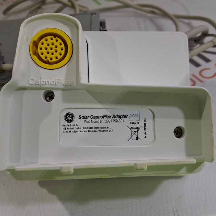 GE Healthcare Solar CapnoFlex 2027759-001 Adapter