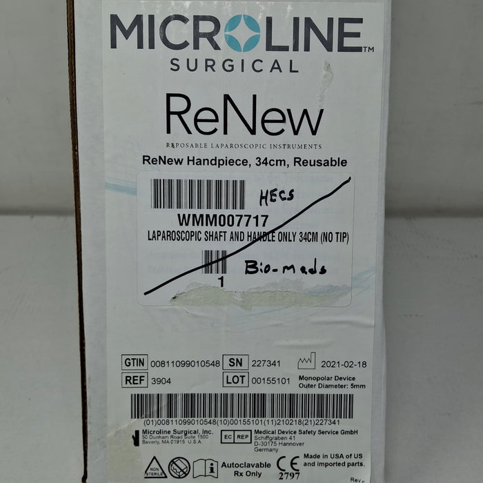 Microline Surgical 3904 ReNew Handpiece, 34cm, Reusable