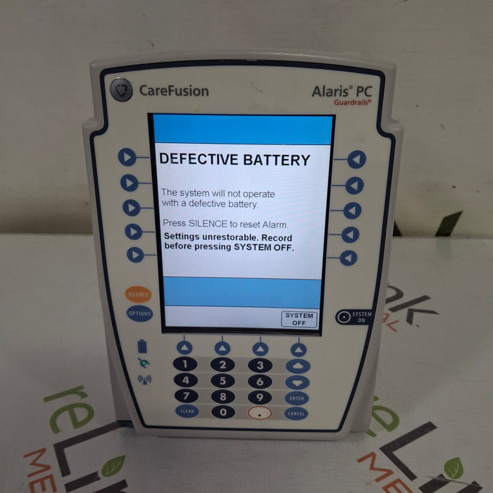 CareFusion Alaris 8015 Large Screen POC Infusion Pump