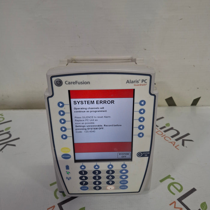 CareFusion Alaris 8015 Large Screen POC Infusion Pump