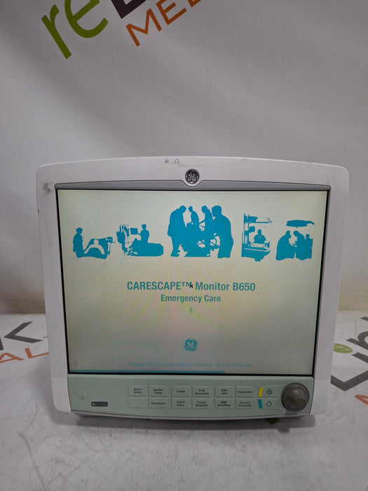 GE Healthcare Carescape B650 Emergency Care Patient Monitor